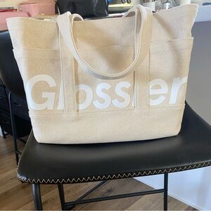 NWOT Glossier Utility Canvas Bag / Tote